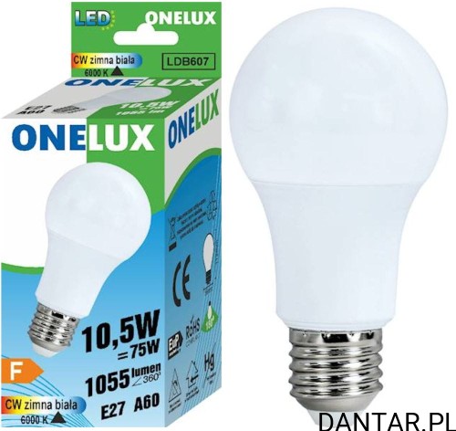 Żarówka led E27 75W (10,5W) 6500K 1055lm Onelux a1/10