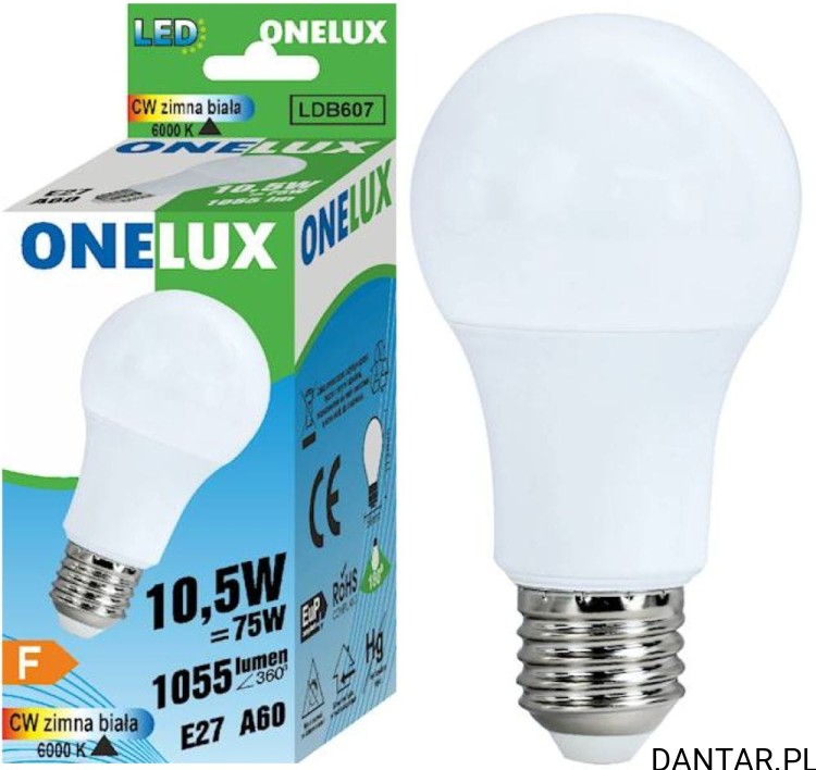 Żarówka led E27 75W (10,5W) 6500K 1055lm Onelux a1/10