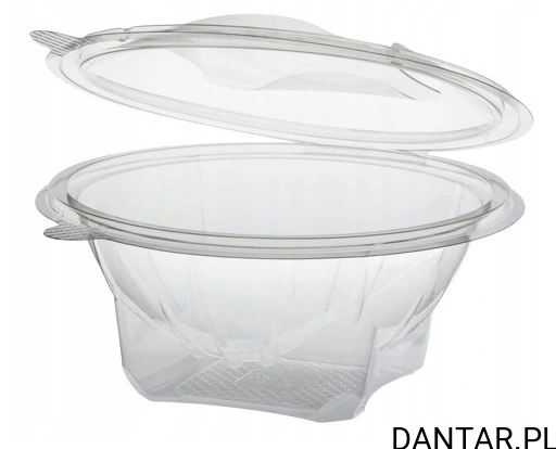Pucharek  750ml  sałatkowy z zespoloną pokrywką transp. 45142 a50/6 