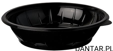 Pojemnik sałatkowy PET czarny 1000ml a50/9 45197