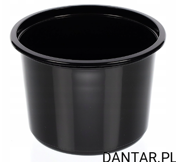 Pojemnik na zupę do zgrzewu PP czarny 450ml *115 Papstar a50/10/240 45449