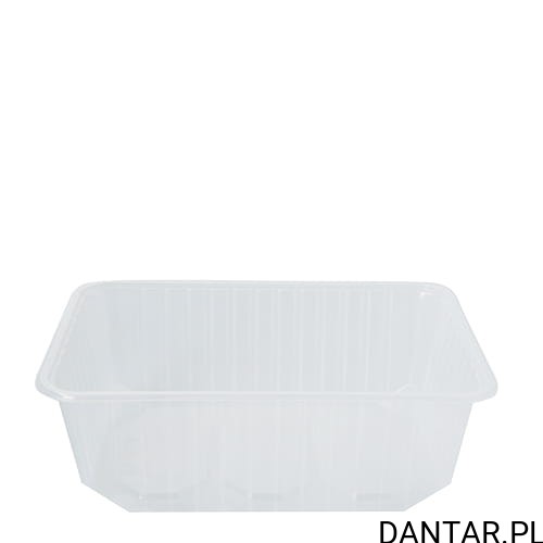 Pojemnik PP 1000ml prostokątny transparentny reuse 6,3cm x 13,2cm x 18,1cm a50/6 45799