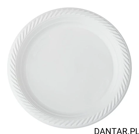 Talerz niedzielony 220mm biały PP a100 RESUE 45907