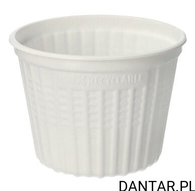Pojemnik plastikowy biały okrągły zupa 500ml Airpac  45921 a25/24