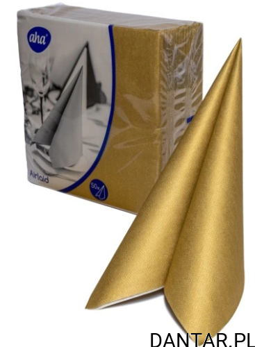 Serwetki premium 40x40 złota flizelina Aha a50/1/16