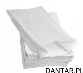 Torebka papierowa fałdowa biała 1,5kg 290x150x70mm T-343 a1000