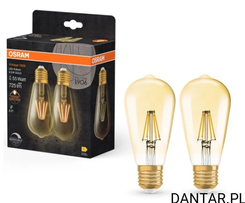 Żarówka led vintage classic 8W E27 800lm A60 3000K warm white