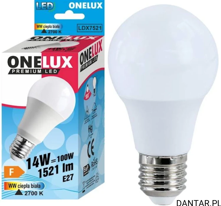 Żarówka led E27 100W (14W) 2700K 1521lm Onelux a1/10