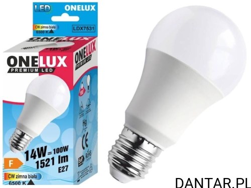 Żarówka led E27 100W (14W) 6500K 1521lm Onelux a1/10