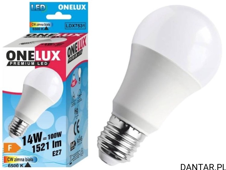 Żarówka led E27 100W (14W) 6500K 1521lm Onelux a1/10