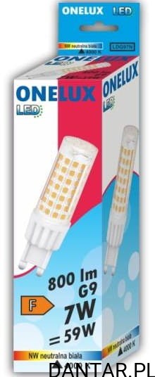 Żarówka  LED ONELUX 59W 7W G9 800lm 4000K 