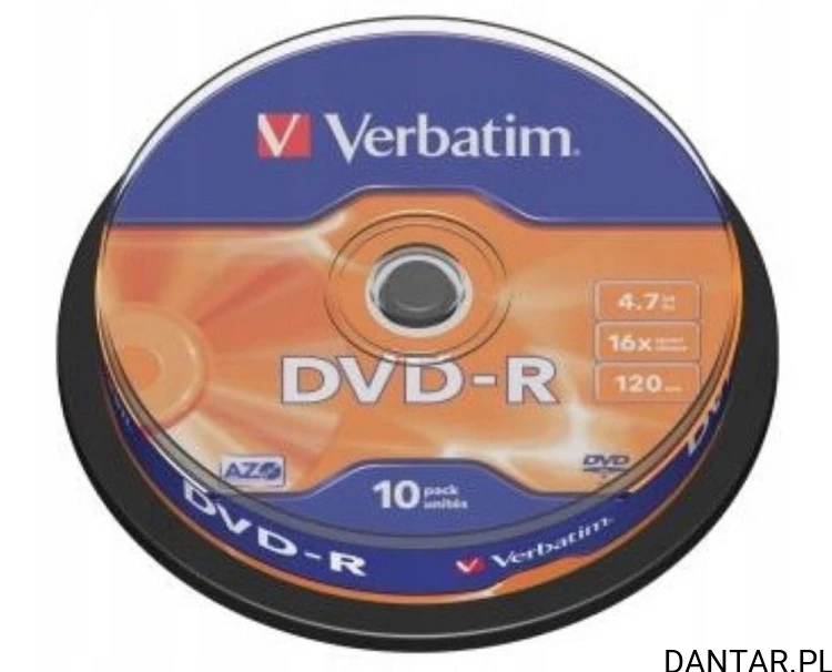 Płyta DVD-R VERBATIM 4,7gb x16 a10