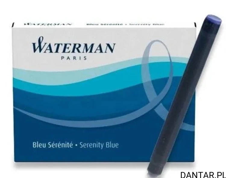 Naboje do pióra Waterman niebieskie a8