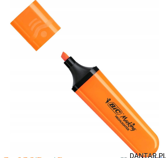 Zakreślacz pomarańczowy Bic flat a1/10