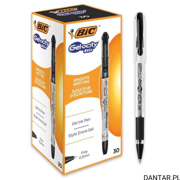 Długopis Bic czarny gelocity stick a1/30