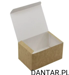 Pudełko kurczak duży 22x12x7cm kraft a50 KKRAF221207RE