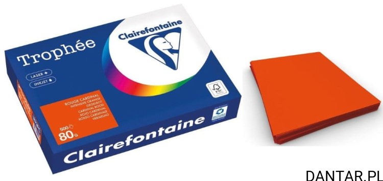Papier ksero A4 czerwony jasny 80g 1873PC a500/5