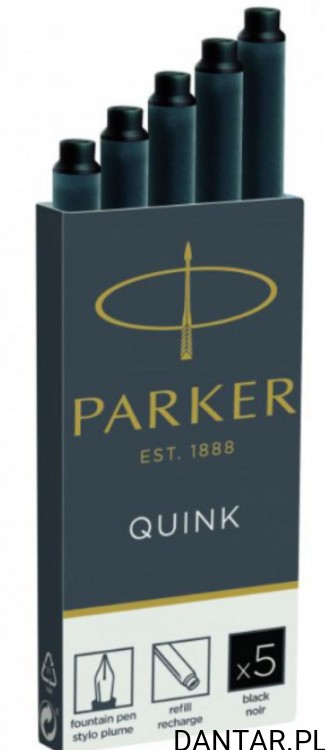 Parker naboje długie czarne a5