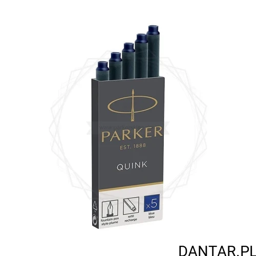 Parker naboje długie niebieskie a5
