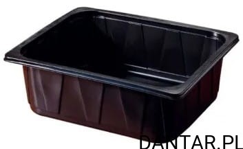 Pojemnik  do zgrzewu 325/265/80 czarny duży a1/90