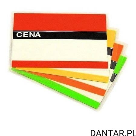 Ceny laminowane A-8 pomarańczowa a1/50