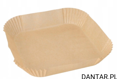 Papier do pieczenia 20x20x4,5cm brązowy do frytownic beztłuszczowych Papstar a100/10 89965