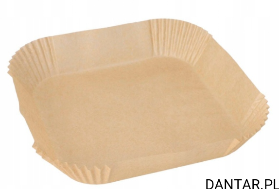 Papier do pieczenia 20x20x4,5cm brązowy do frytownic beztłuszczowych Papstar a100/10 89965