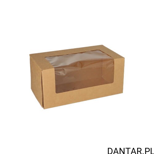 Pojemnik na ciasto z okienkiem PLA 100x220x120cm Papstar a25/4 89816