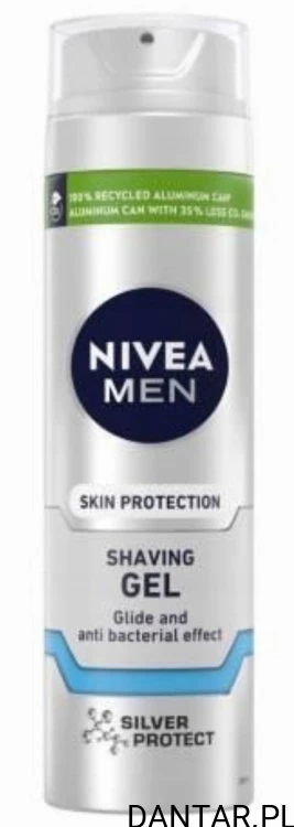 Żel do golenia Nivea skin protection silver protect 200ml
