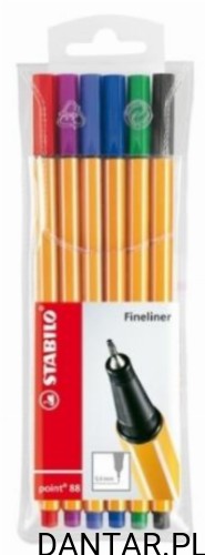 Cienkopis Stabilo 88 0,4 mix kolorów a6