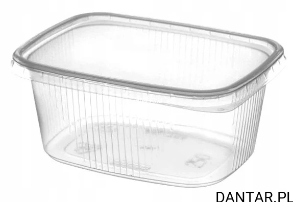 Pojemnik prostokątny transparentny 250ml PRA250RC a100/10