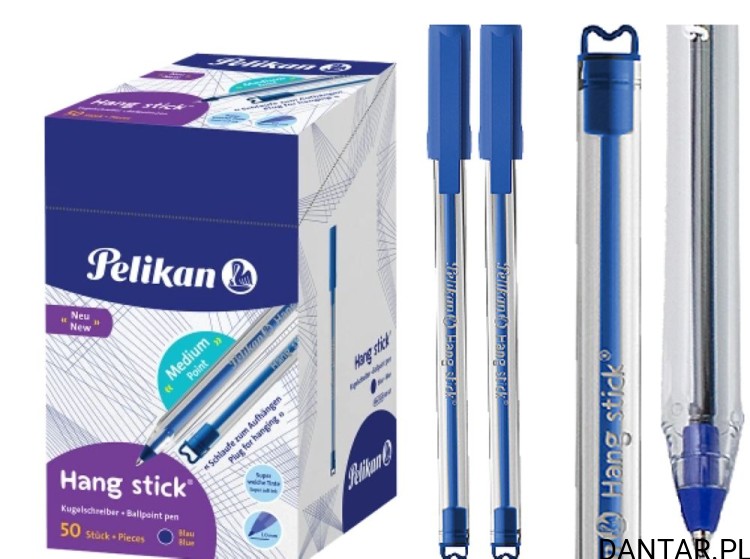 Długopis Hang stick 1mm niebieski Pelikan a1/50