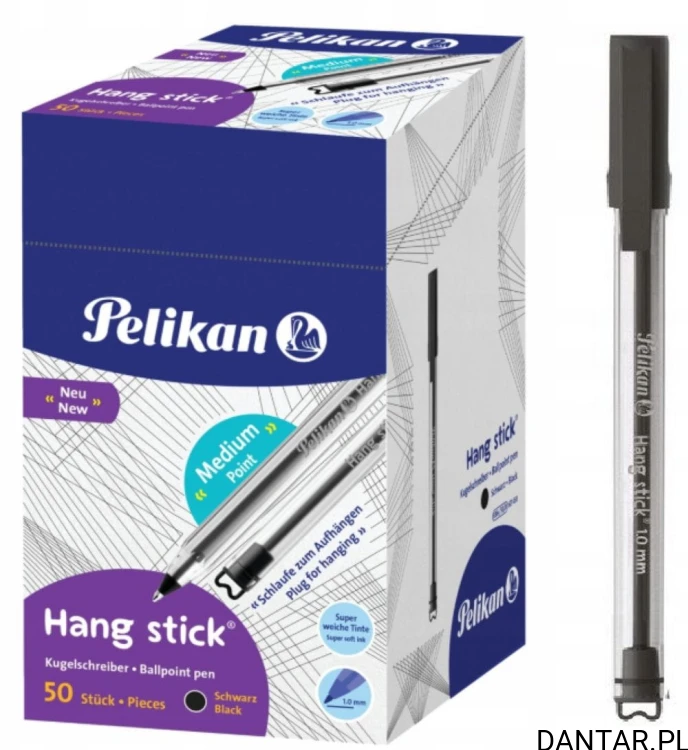 Długopis 1mm Pelikan czarny a1/50