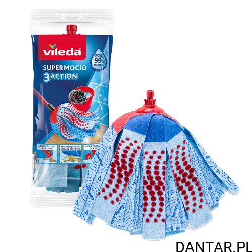Opakowanie i wkład Wkład Vileda SuperMocio 3Action Velour