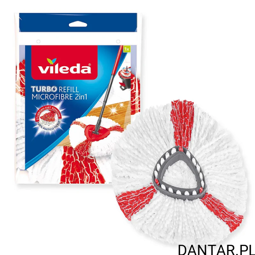 Vileda wkład Turbo 2w1 trójkątny biały
