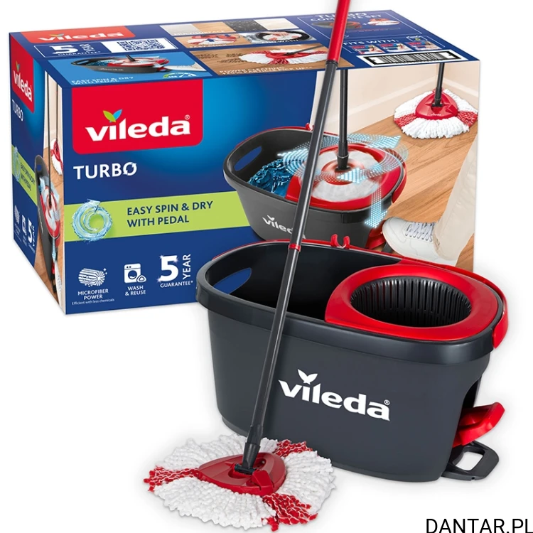 Mop obrotowy Vileda Turbo z wiadrem