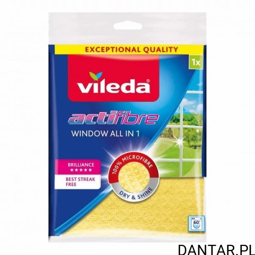 Vileda ścierka actifibra window szyb żółta a1/20