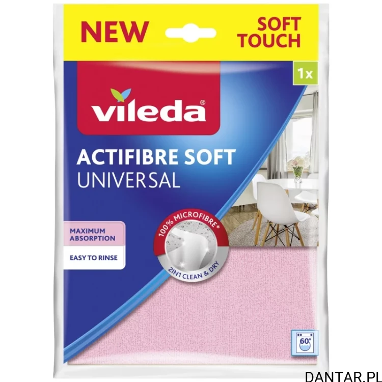 Vileda ścierka actifibra soft różowa a1/25