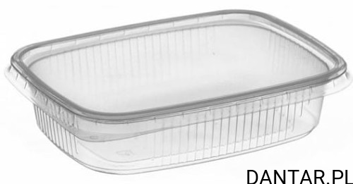 Pojemnik prostokątny transparentny 125ml  45637 a100/10
