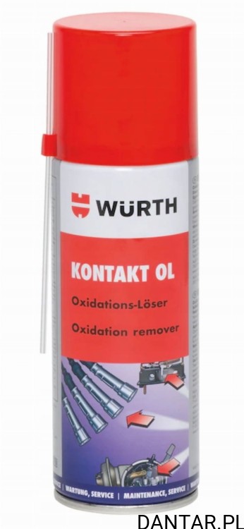 Preparat  do czyszczenia styków i usuwania korozji konektorowej 200ml Wurth