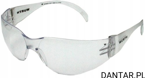 Okulary ochronne bezbarwne