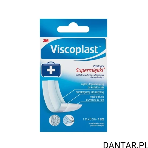 Plastry viscoplast 1mx8cm prestopor supermiękki  /12