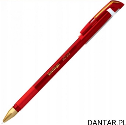 Długopis kulkokwy xGold 0.7mm czerwony Berlingo a1/12