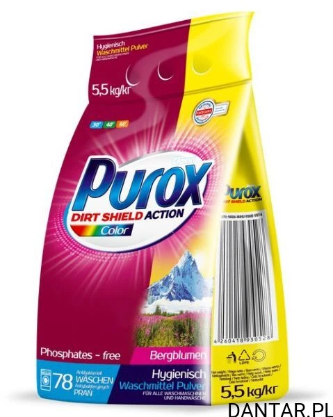 Proszek do prania Purox 5,5kg do koloru