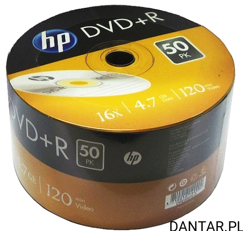 Płyta DVD+R 16x 4,7 GB HP a50