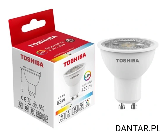 Żarówka halogenowa GU10 230V/5,5W 450LM 4000K 