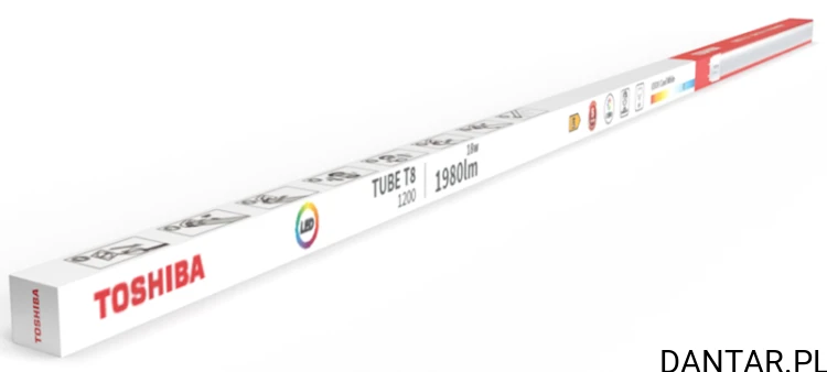 Świetlówka led T8 9w 990lm 600mm 6500K Toshiba a1/25