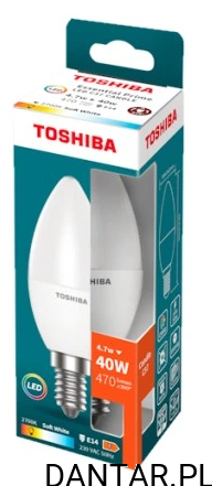 Żarówka led e14  4,7w 40W 2700k Toshiba warm white