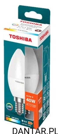 Żarówka led e14  4,7w 40W 2700k Toshiba warm white