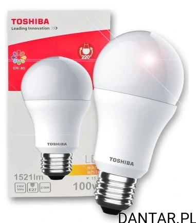 Żarówka led 15W E27 100W 1521lm warm white Toshiba